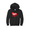 Romeo Bulldog Silhouette Youth Hoodie