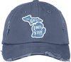 The Great Lakes State Patch Distressed Cap