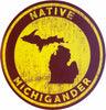 Native Michigander Sticker